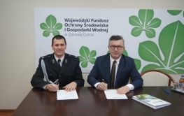 Podpisanie umowy na dofinansowanie zakupu specjalistycznego samochodu patrolowo – gaśniczego realizowanego przez Ochotniczą Straż Pożarną w Siecieborzycach