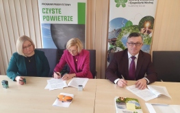 Podpisanie umów o dofinansowanie w programie „Ciepłe Mieszkanie”    