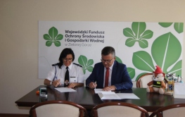 Podpisanie umowy na dofinansowanie zakupu specjalistycznego sprzętu i środków ochrony osobistej dla Oddziału Wojewódzkiego Związku Ochotniczych Straży Pożarnych RP Województwa Lubuskiego 