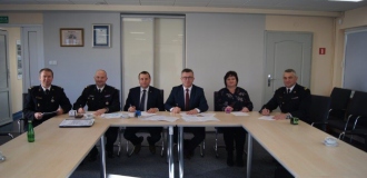 Podpisanie umów na dofinansowanie zadań realizowanych przez Powiat Wschowski, Komendę Powiatową Państwowej Straży Pożarnej we Wschowie oraz Komendę Powiatową Państwowej Straży Pożarnej w Nowej Soli