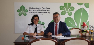 Podpisanie umowy na dofinansowanie zakupu specjalistycznego sprzętu i środków ochrony osobistej dla Oddziału Wojewódzkiego Związku Ochotniczych Straży Pożarnych RP Województwa Lubuskiego 