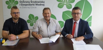 Podpisanie umowy na dofinansowanie rozbudowy remizy strażackiej w miejscowości Mycielin