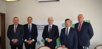 Wizyta studyjna  wiceministra klimatu Ireneusza Zyski w WFOŚiGW w Zielonej Górze