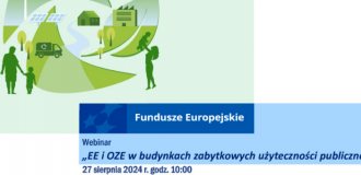 "EE i OZE w Zabytkowych Budynkach Użyteczności Publicznej – Spotkanie z Doradcami Klimatyczno-Energetycznymi"