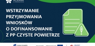 KOMUNIKAT W SPRAWIE NABORU WNIOSKÓW "CZYSTE POWIETRZE"