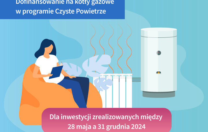 Wznowienie naboru na dotacje do kotłów gazowych w programie Czyste Powietrze!